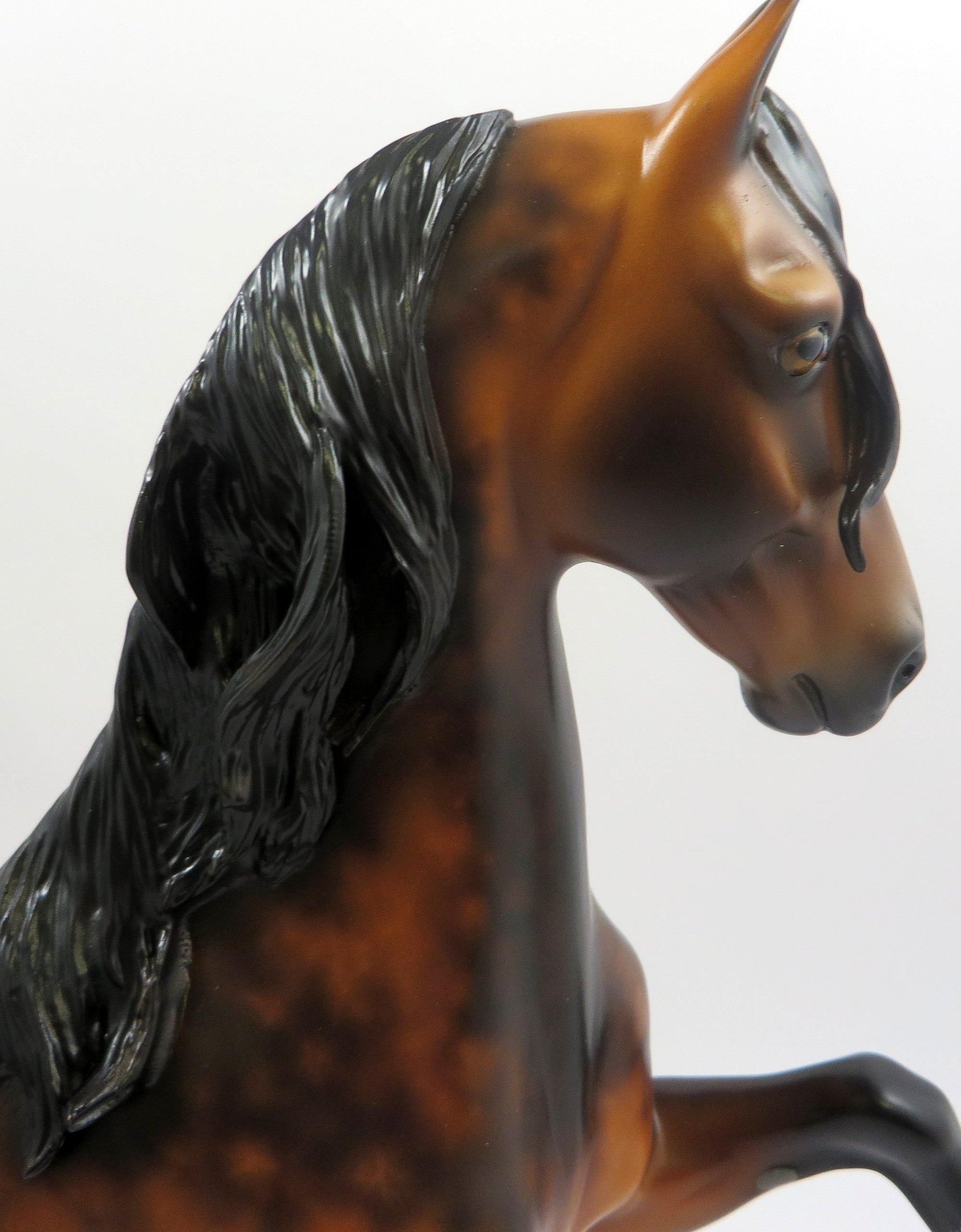 JULES -OOAK DAPPLE BAY SADDLEBRED MODEL HORSE BY SHERYL LEISURE 6/7/19