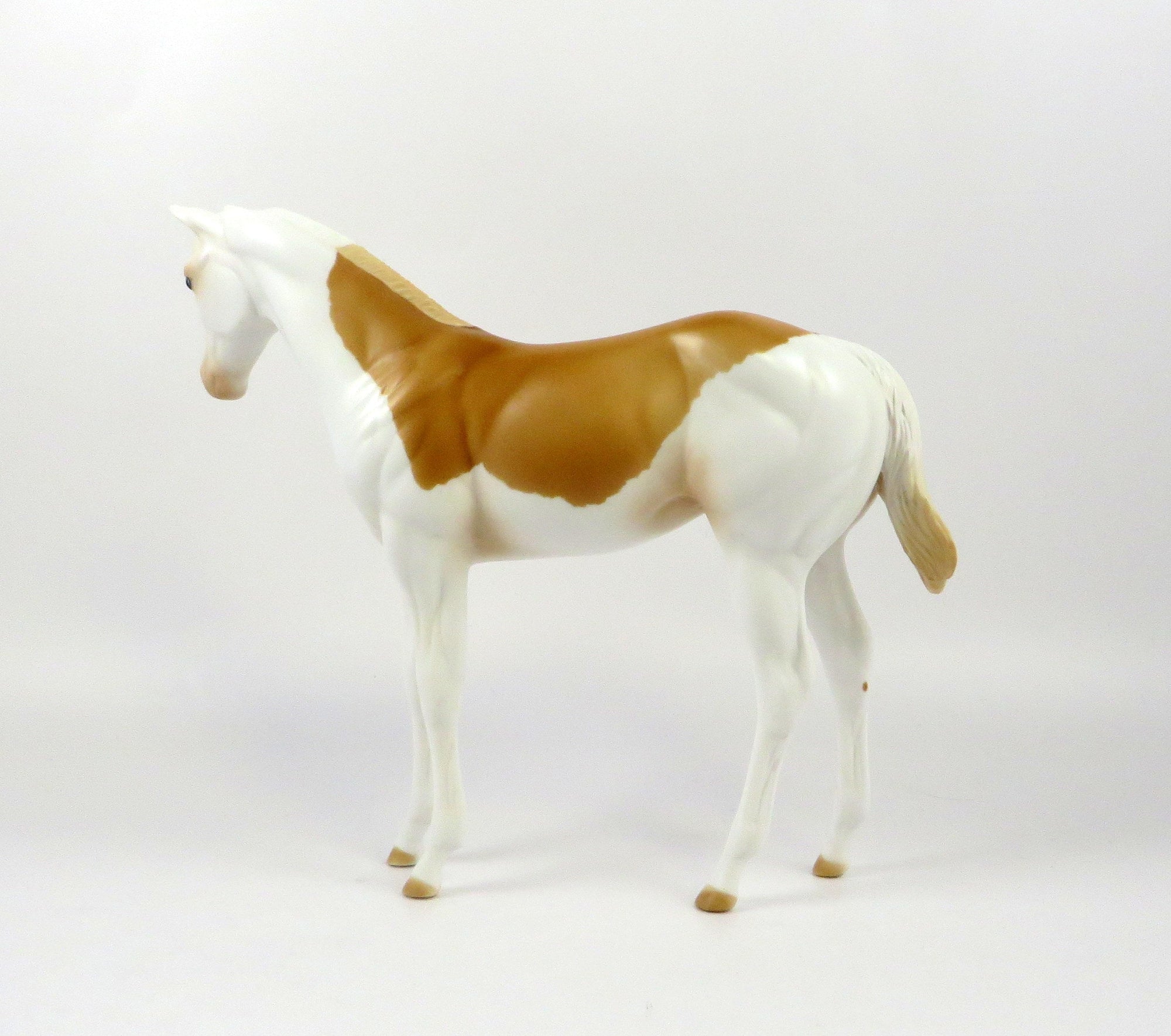CUTE TEE-OOAK PALOMINO SPLASH WEANLING MODEL HORSE 6/27