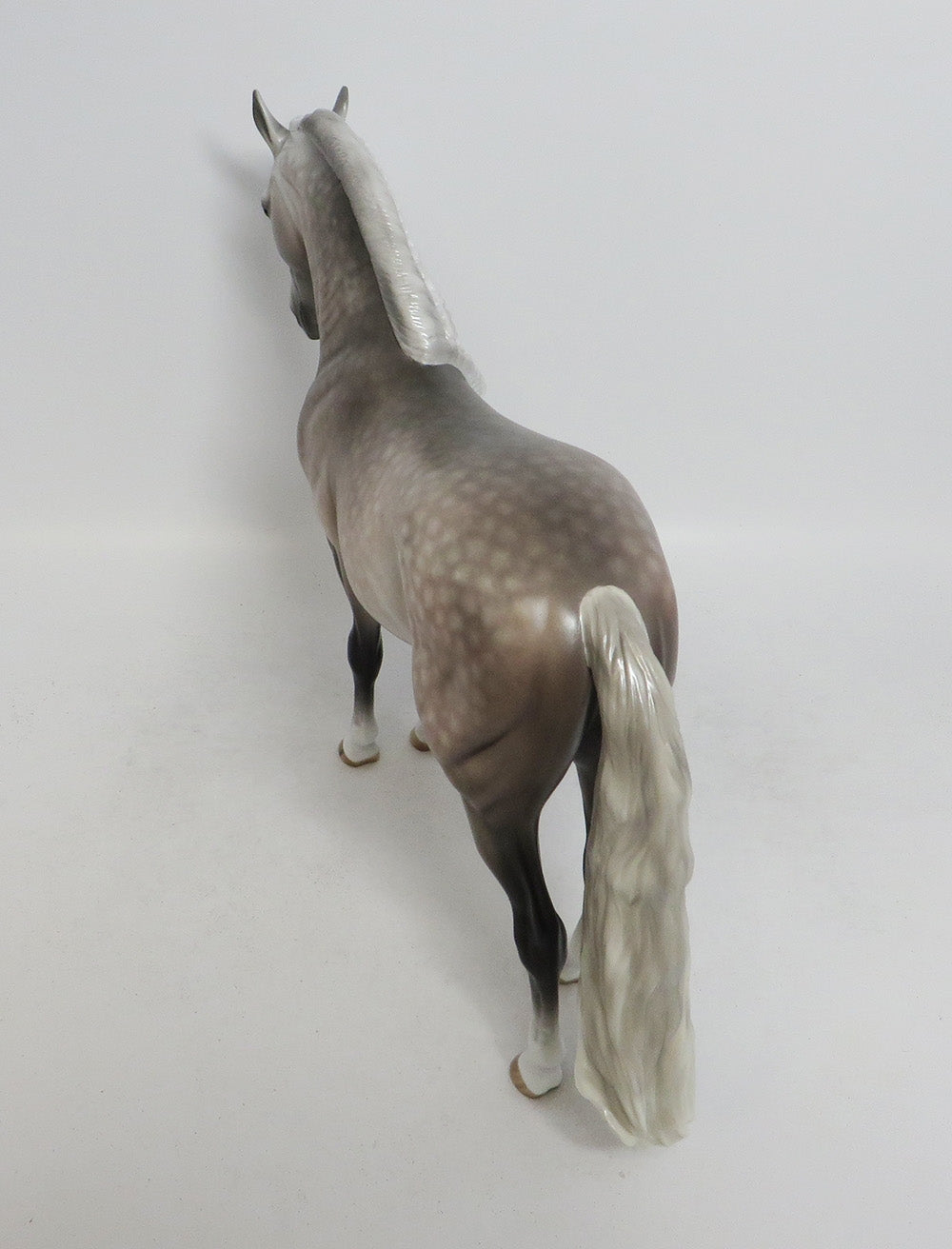 CARNI FALL-OOAK STAR DAPPLE ANDALUSIAN MODEL HORSE BY SHERYL LEISURE 10/12/18