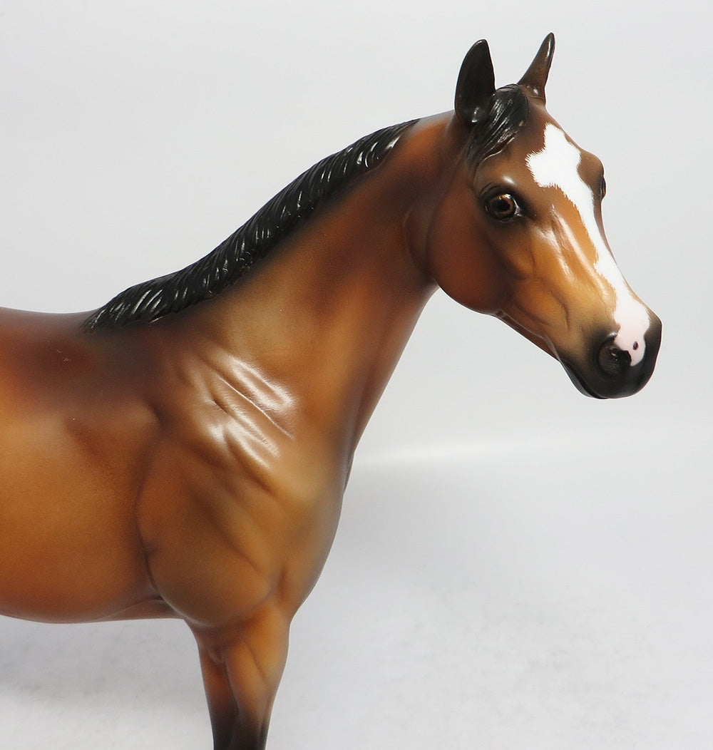 NO SHOW - OOAK BAY ISH MODEL HORSE