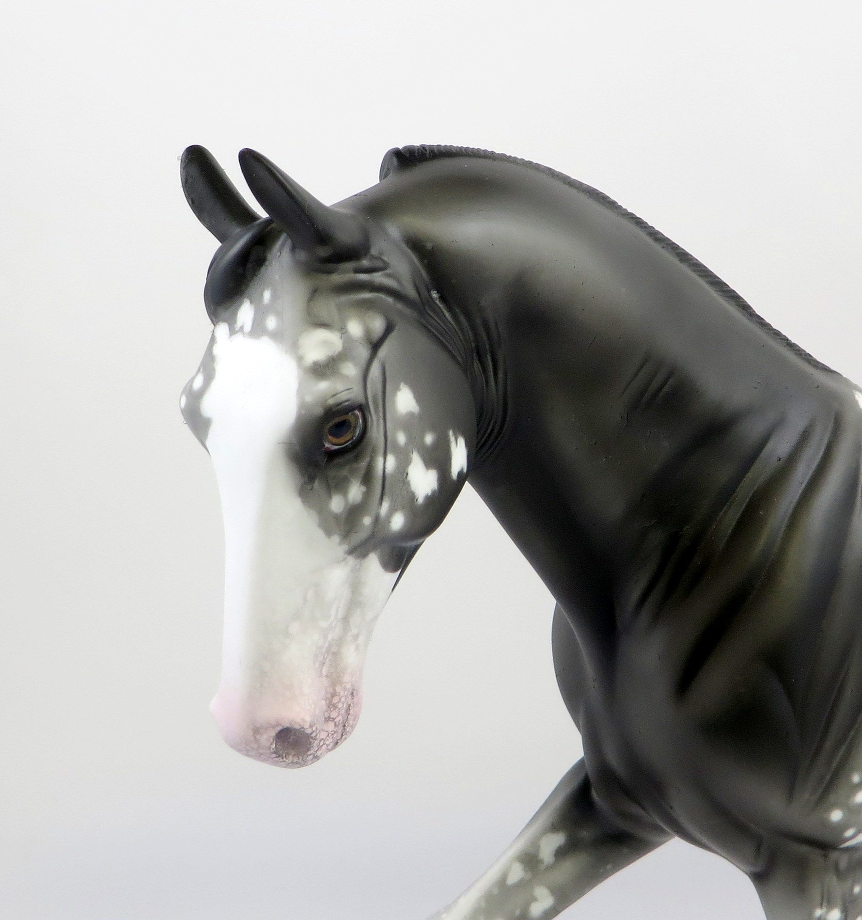 MILET-OOAK BLACK MANCHATO TWH MODEL HORSE EQ 19