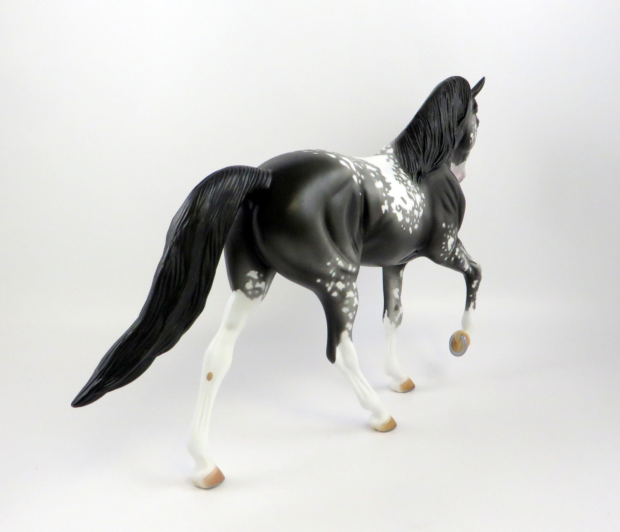 MILET-OOAK BLACK MANCHATO TWH MODEL HORSE EQ 19