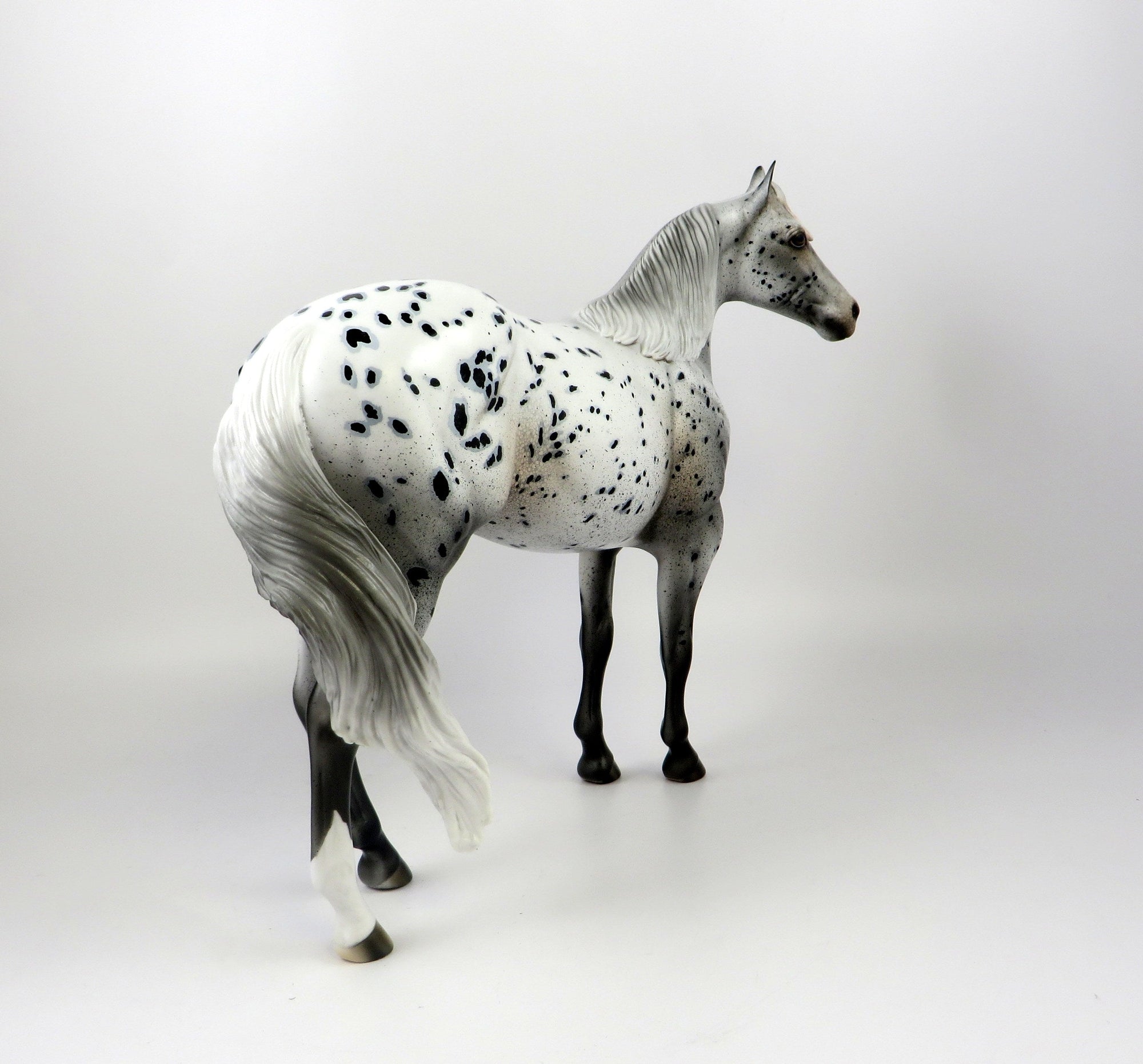 LEAVE IT TO ME-OOAK LOUD APPALOOSA ISH MODEL HORSE 7/18/19