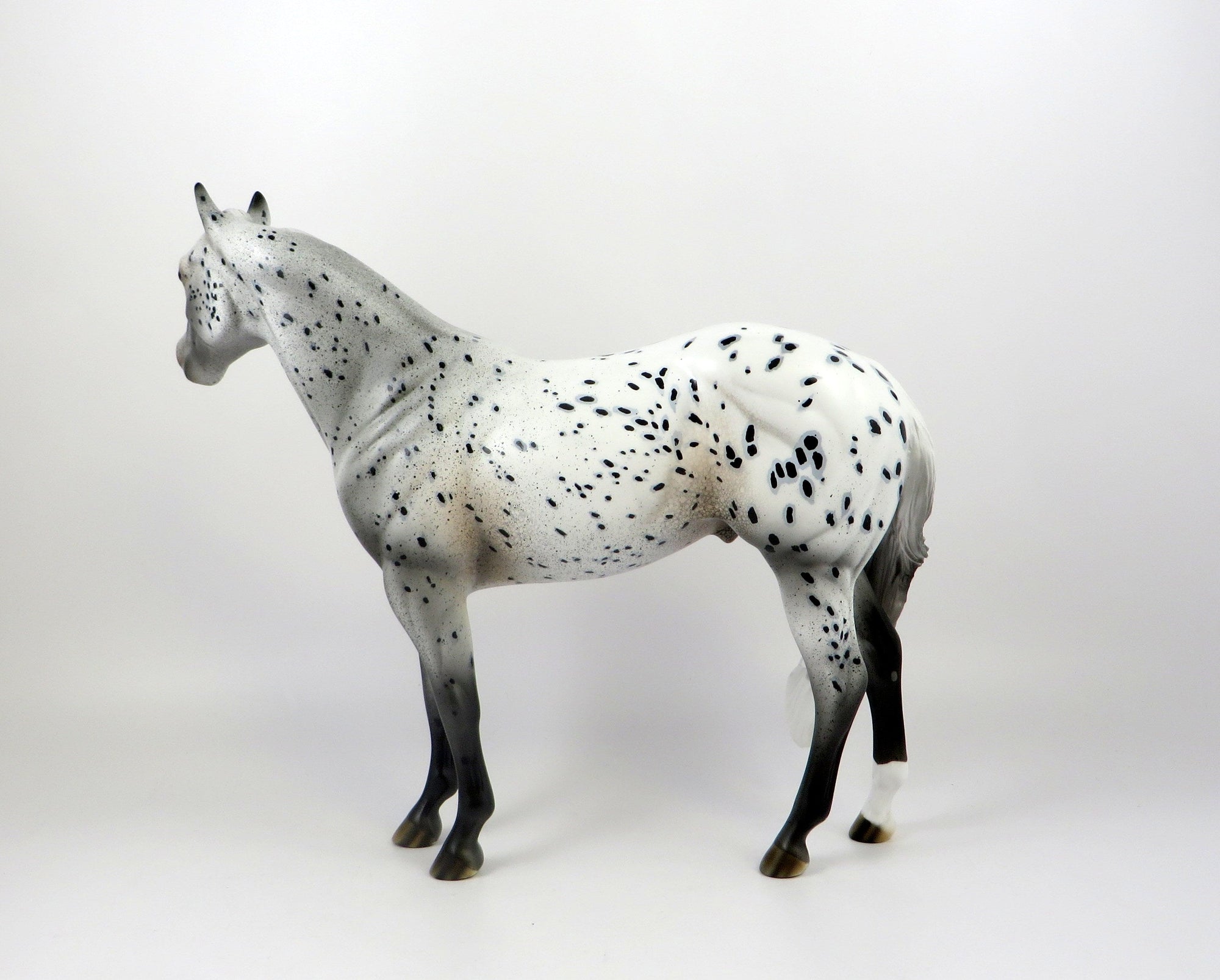 LEAVE IT TO ME-OOAK LOUD APPALOOSA ISH MODEL HORSE 7/18/19