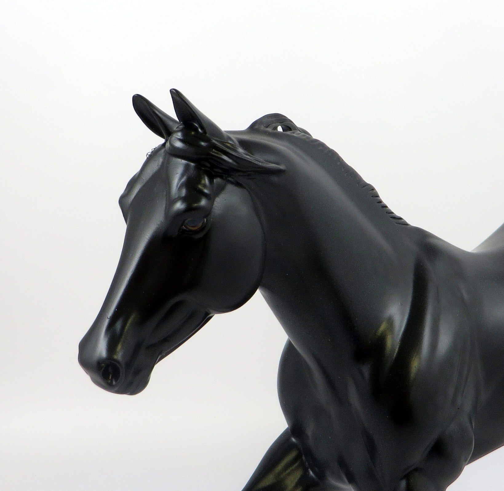 BLACK TIDE-OOAK DAPPLE BLACK FOUNDTAION QUARTER MODEL HORSE 7/18/19