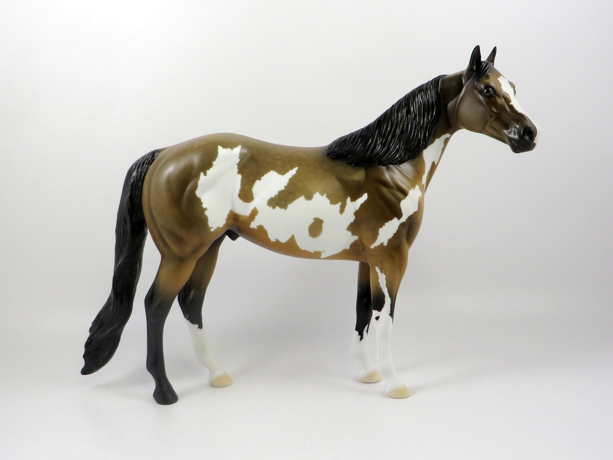 INCA GOLD-OOAK BUCKSKIN PAINT ISH MODEL HORSE 7/23/19