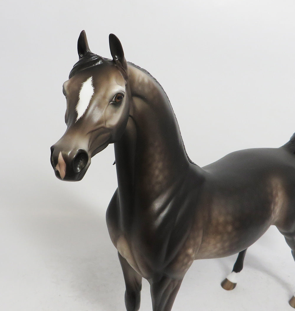 ANGEL WINGS - OOAK BAY GOING GREY DAPPLED ARABIAN BY SHERYL LEISURE