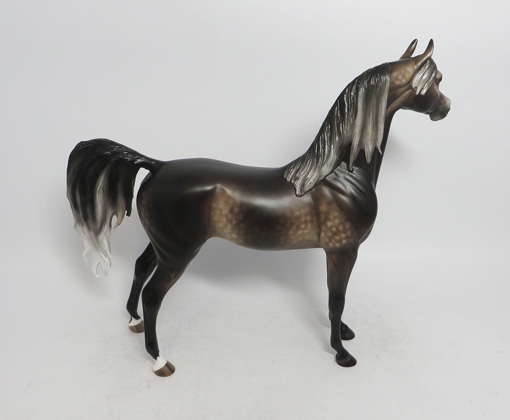 ANGEL WINGS - OOAK BAY GOING GREY DAPPLED ARABIAN BY SHERYL LEISURE