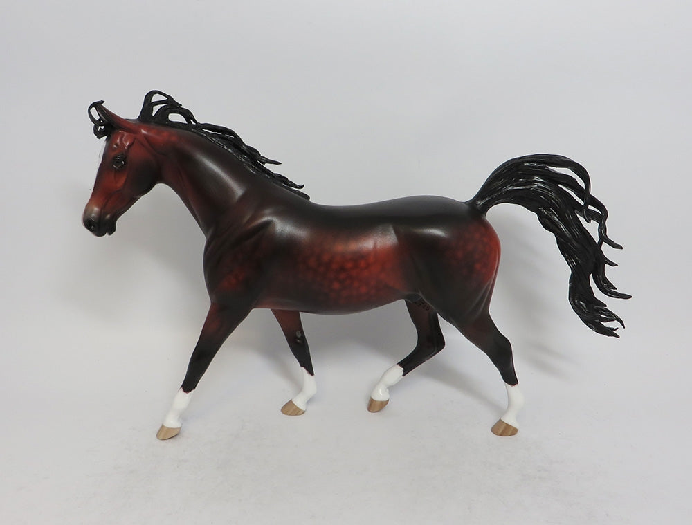 BLINKY-OOAK DAPPLE BAY PONY BY SHERYL LEISURE SHCF 2018