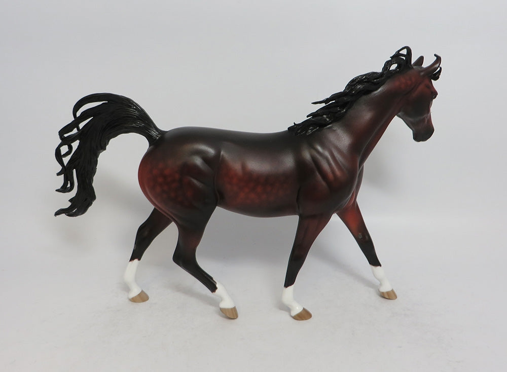 BLINKY-OOAK DAPPLE BAY PONY BY SHERYL LEISURE SHCF 2018