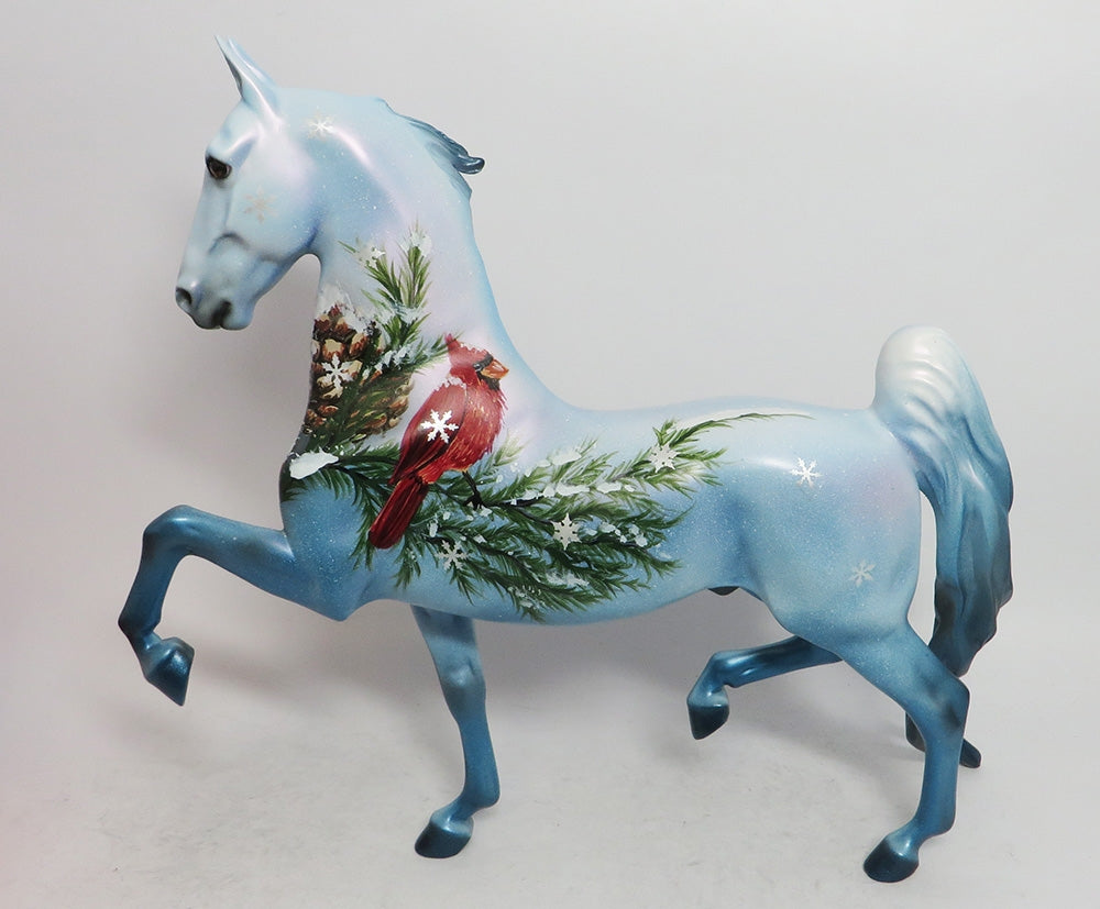 BIRDS OF A FEATHER-OOAK HOLIDAY DECORATOR SADDLEBRED BY DAWN QUICK 12/14/18