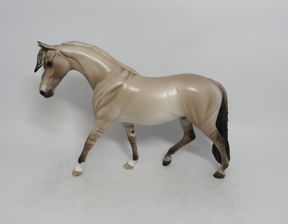ADO ANNIE - OOAK PALE DUN PONY MODEL HORSE BY SHERYL LEISURE SHCF2018