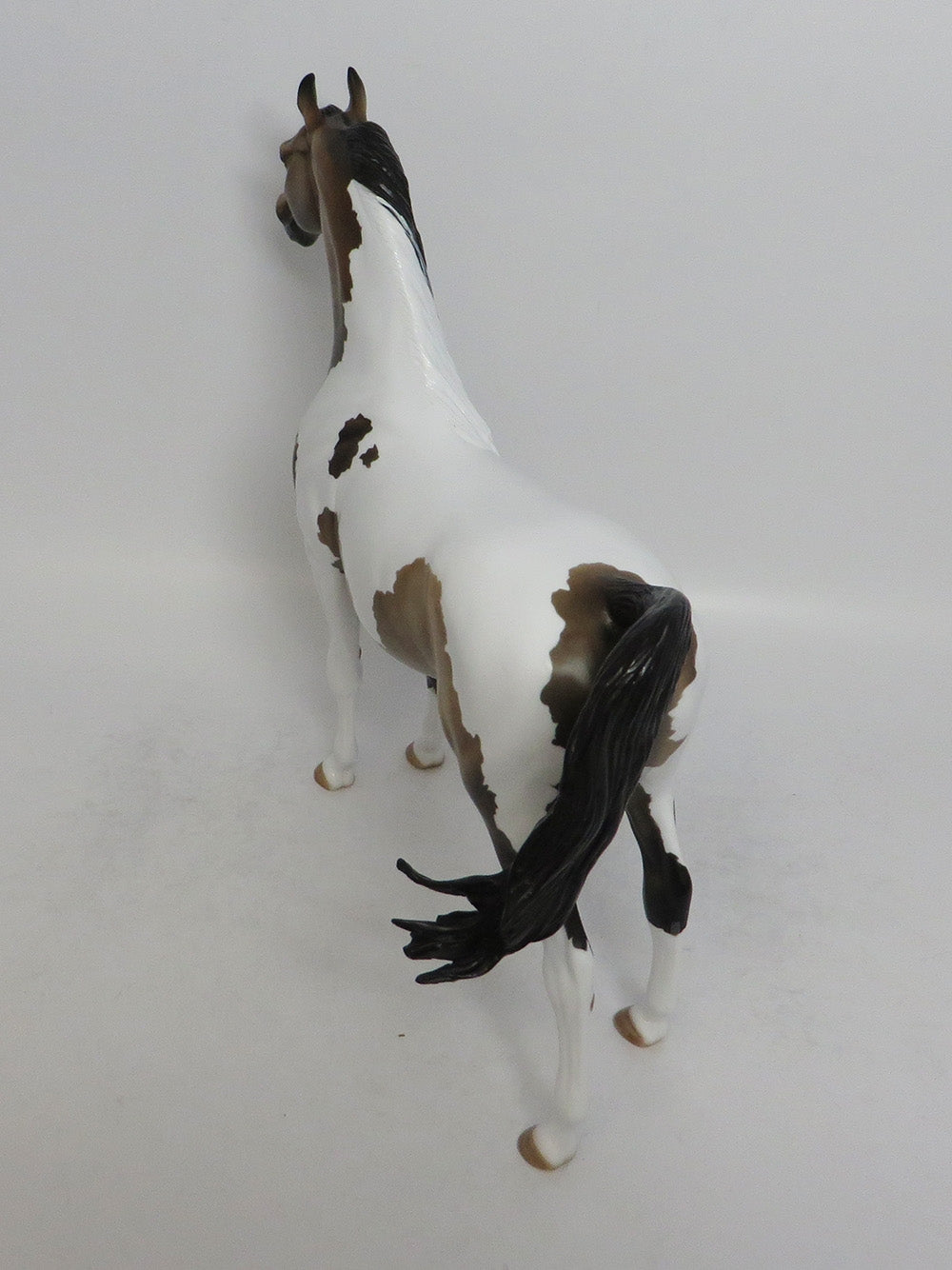 CALUMET-OOAK BUCKSKIN PINTO ARABIAN MODEL HORSE 5/18/18