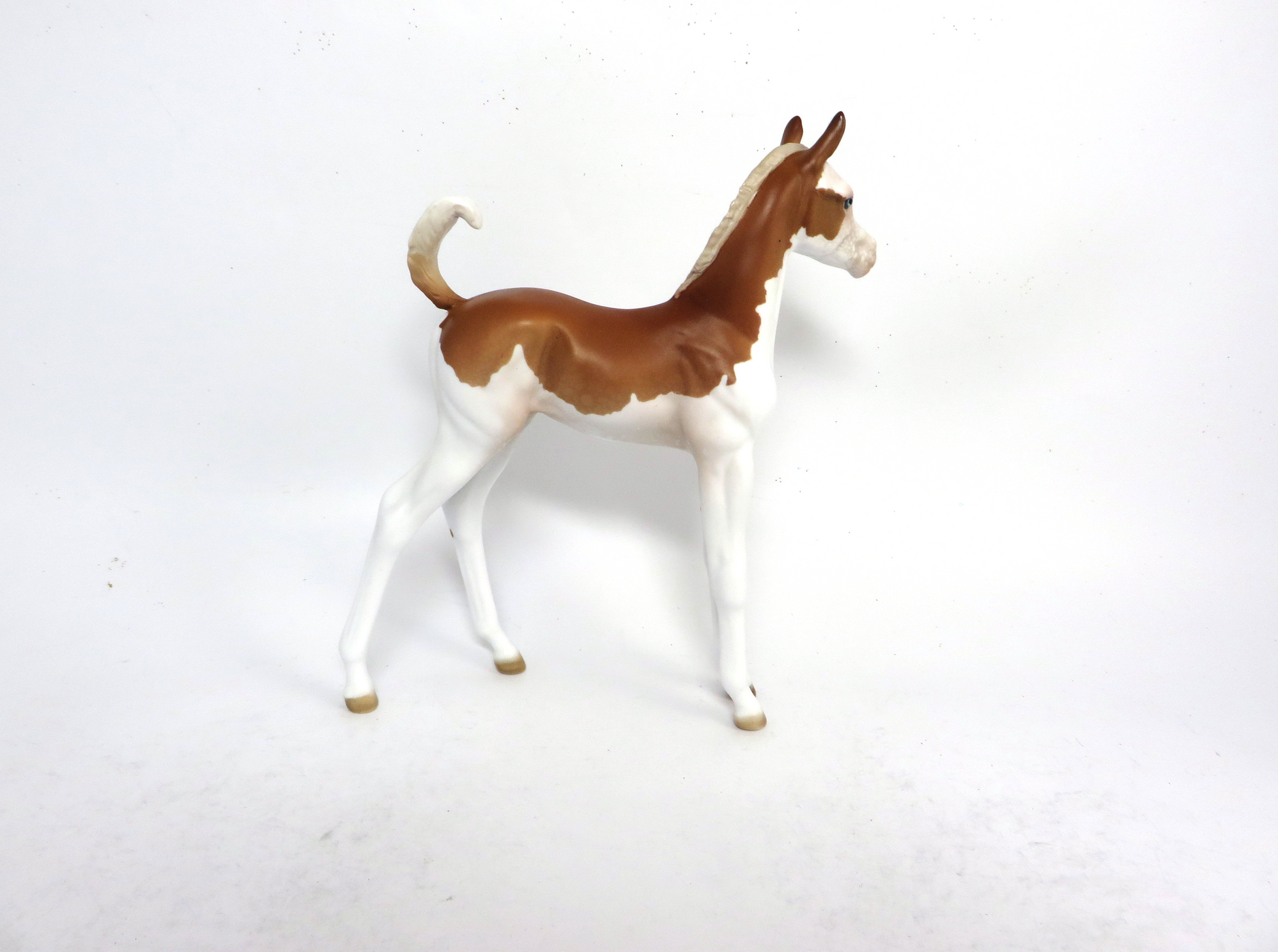TOUCH DOWN-OOAK SPLASH PATTERN PALOMINO ARABIAN FOAL BY AMANDA SB19