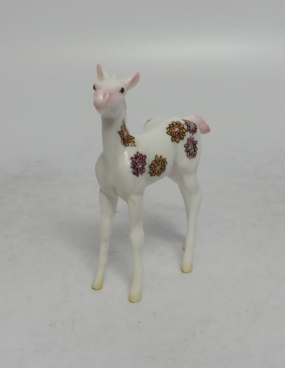 BLOSSOM - OOAK PINK AND YELLOW FLOWER DECORATOR FOAL CHIP EQ2018