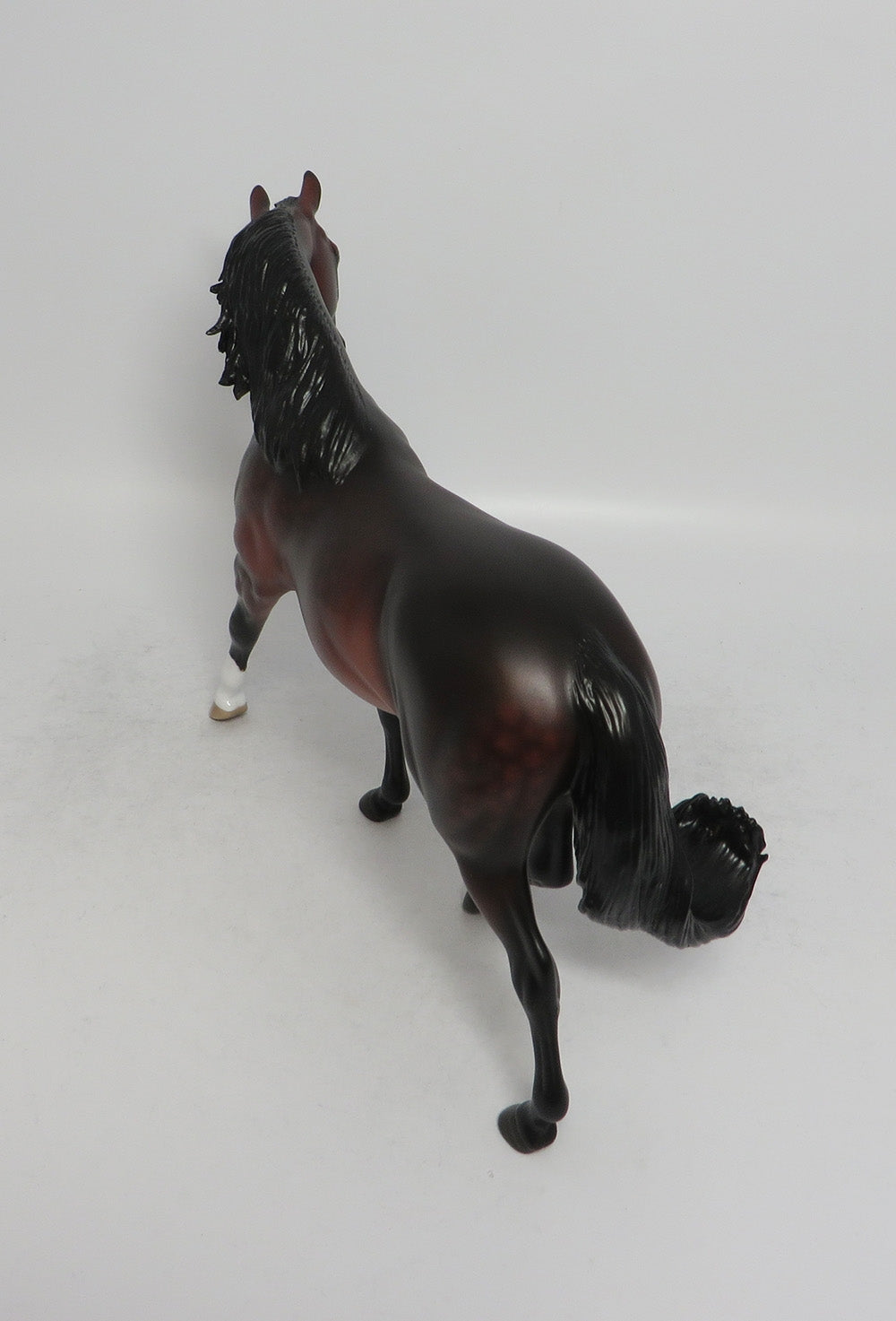 BLACK CHERRY COBBLER-OOAK STAR DAPPLE BAY PONY MODEL HORSE BY SHERYL LEISURE 6/6/18