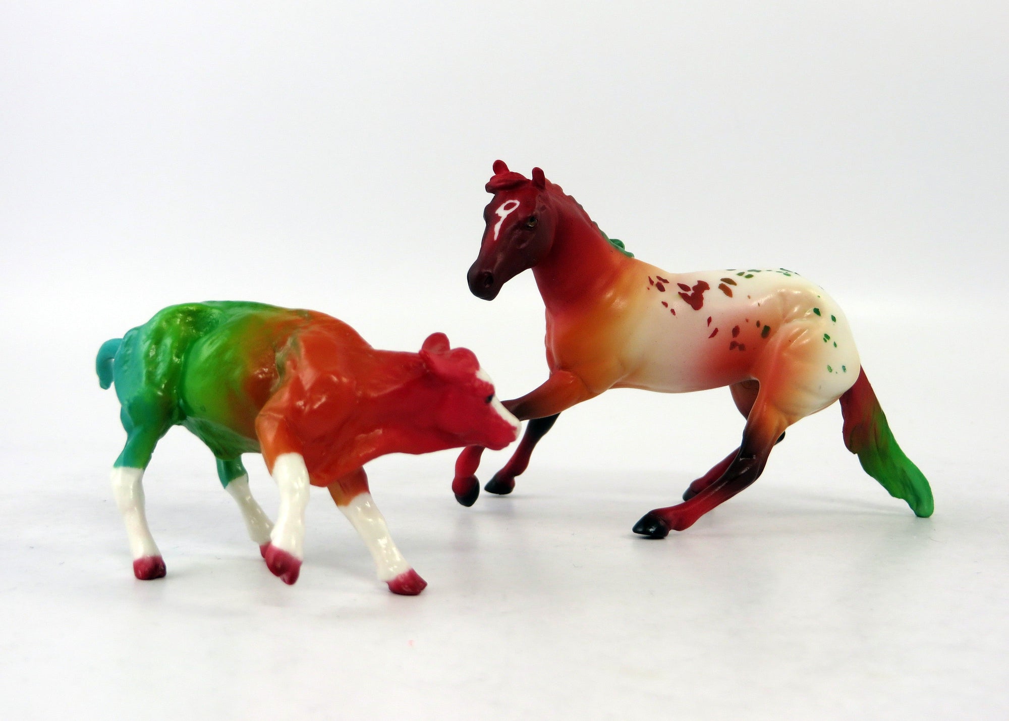 BARNUM AND BAILEY-OOAK DECORATOR CUTTER AND CALF BY EMMA JEZEK 6/19/19