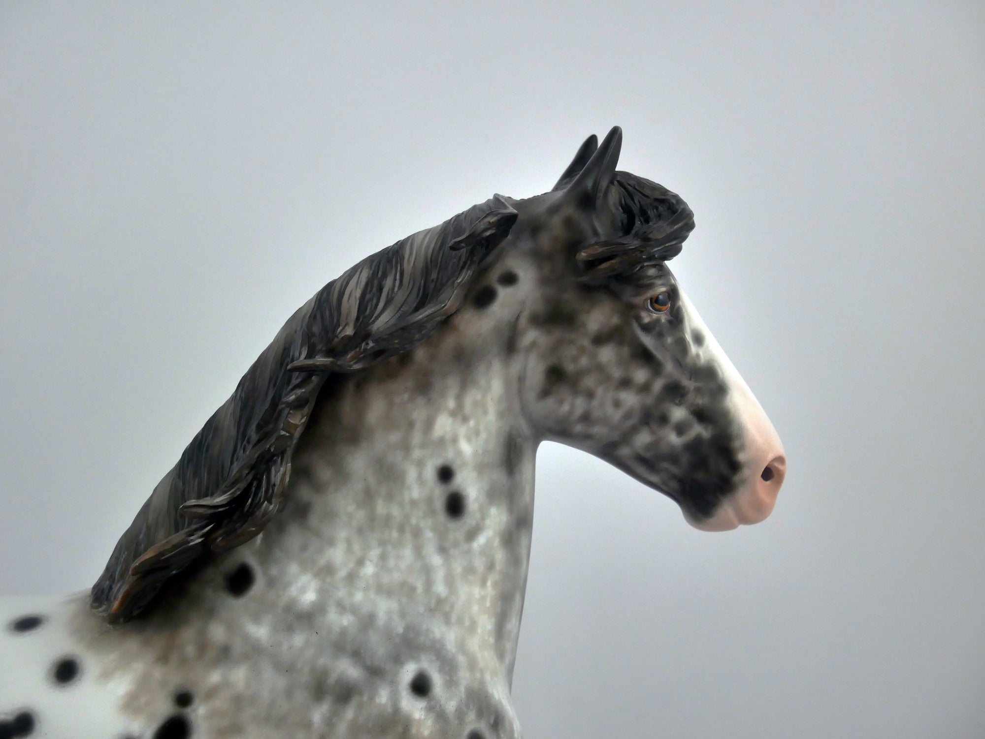 IMPASTO-OOAK LOUD APPALOOSA TROTTING DRAFT BY SHERYL LEISURE