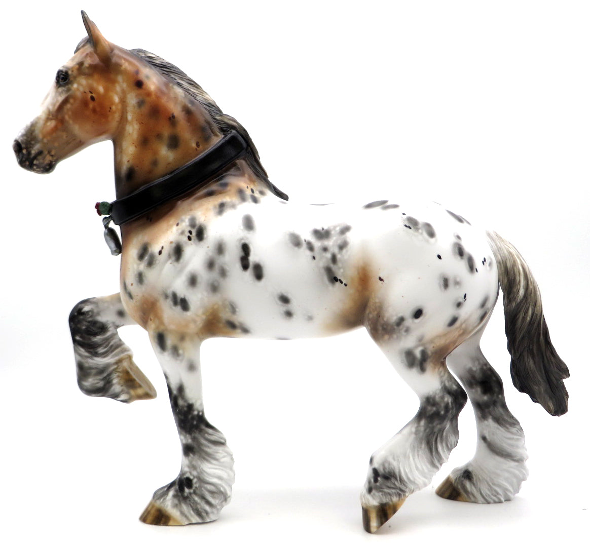 Joseph-OOAK Loud Appaloosa Trotting Drafter Painted by Julie Keim12/27/21