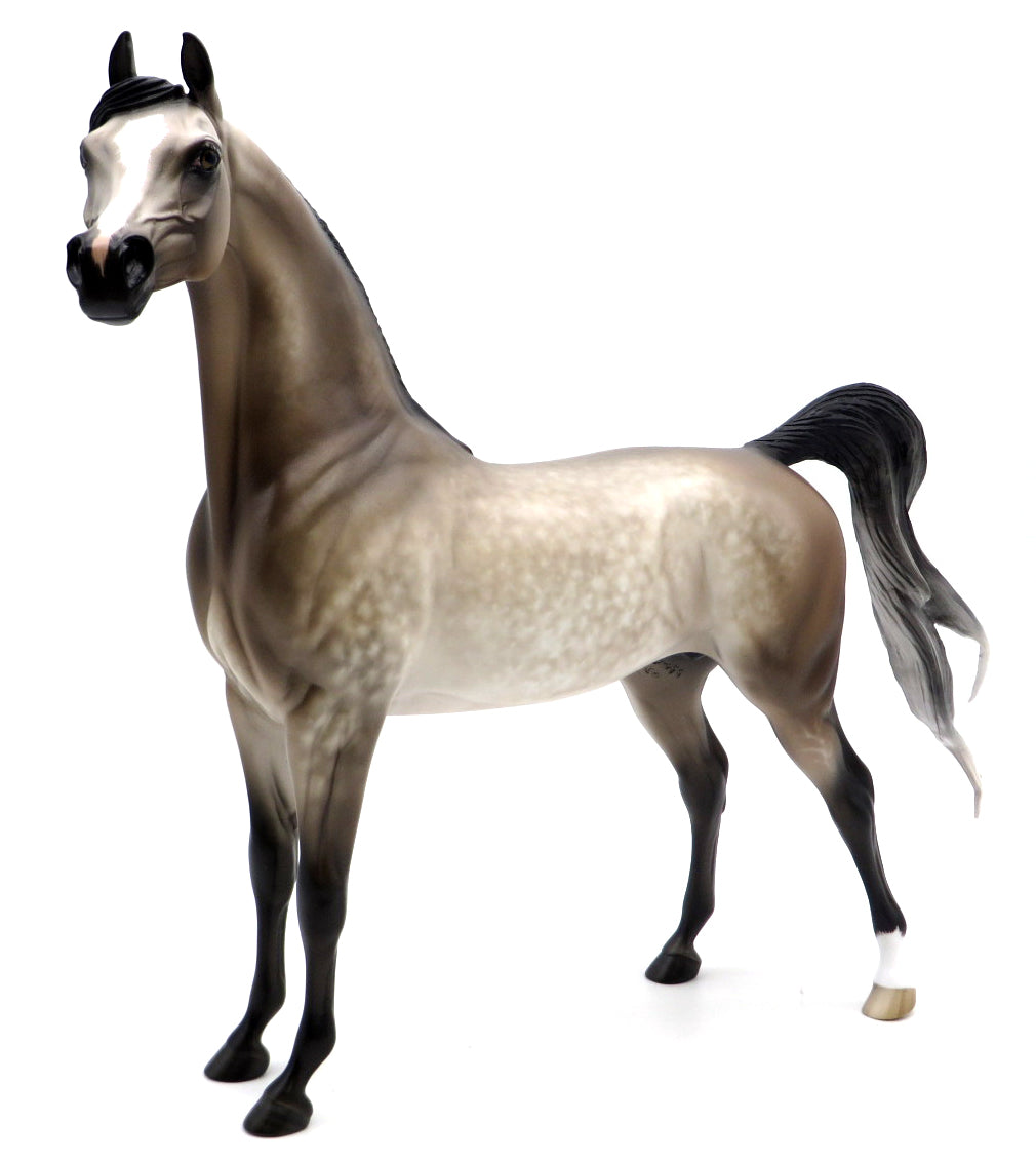 Jul-OOAK Bay going Grey Arabian Painted By Sheryl Leisure 12/20/21