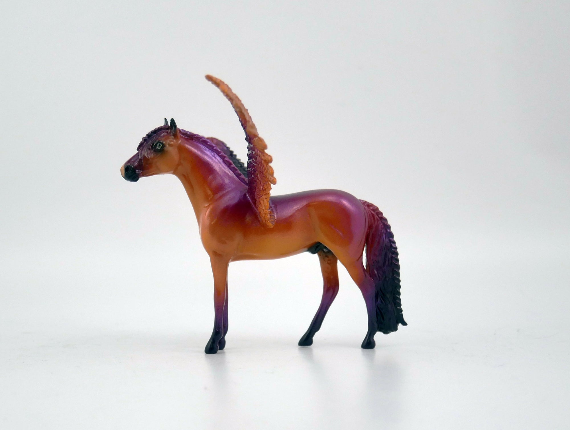 Magenta-OOAK Andalusian Chip Pegasus By Audrey Dixon