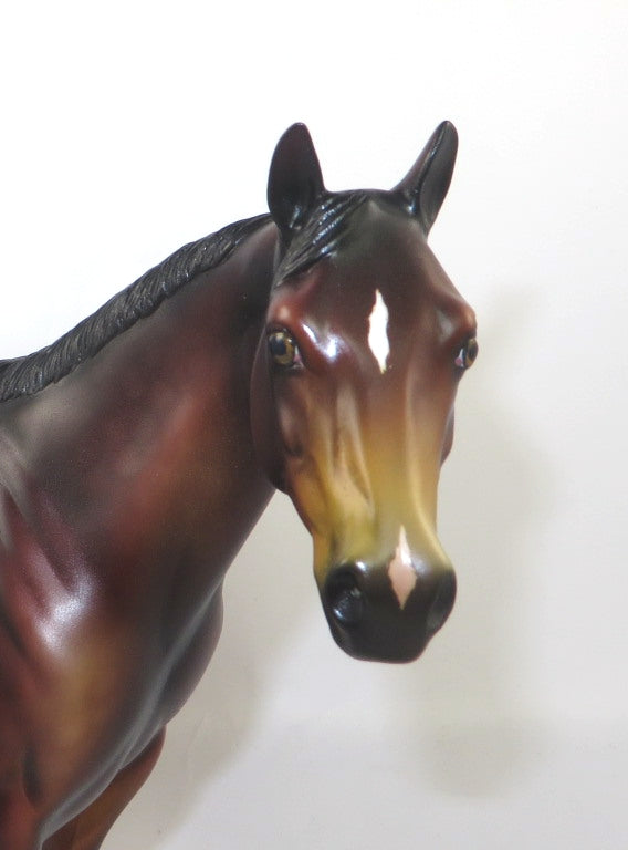 MAKEUP TIME - OOAK DAPPLE BAY ISH MODEL HORSE BY DAWN QUICK PJ20