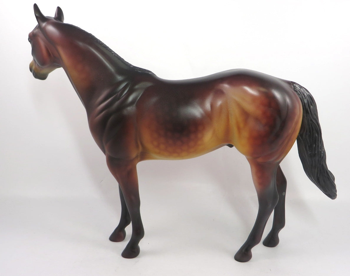 MAKEUP TIME - OOAK DAPPLE BAY ISH MODEL HORSE BY DAWN QUICK PJ20