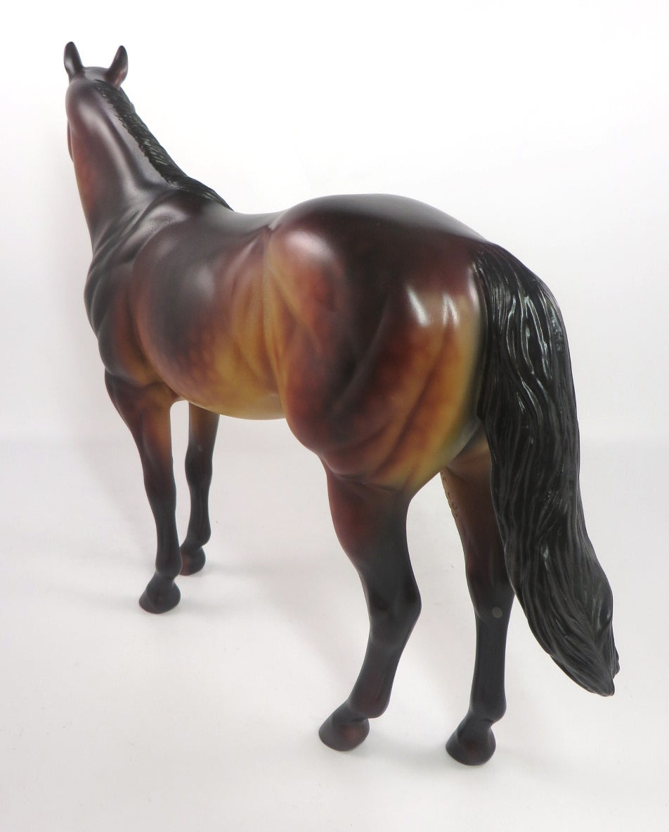 MAKEUP TIME - OOAK DAPPLE BAY ISH MODEL HORSE BY DAWN QUICK PJ20