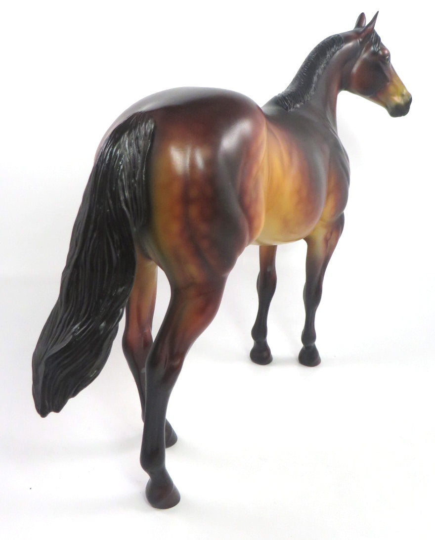 MAKEUP TIME - OOAK DAPPLE BAY ISH MODEL HORSE BY DAWN QUICK PJ20