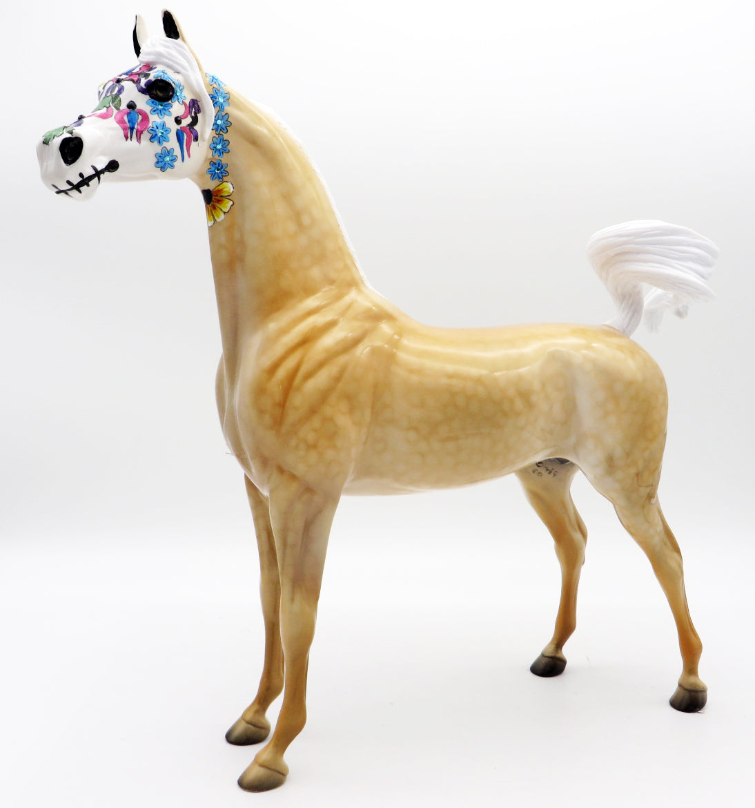 Marigold - OOAK Sugar Skull Arabian Painted by Dawn Quick MM 21