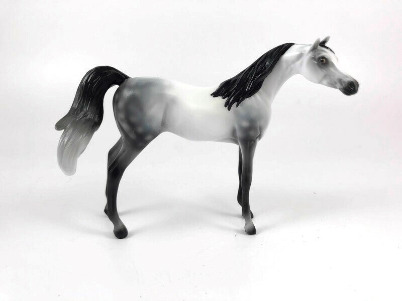 THE GREAT WALLENDEZ MINI ME -LE-10 DAPPLE GREY CM ARABIAN CHIP BY AUDREY DIXON LHS 19