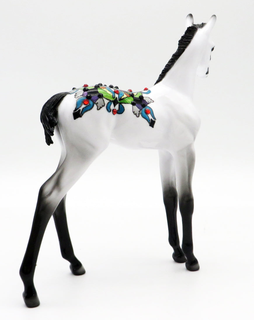 Moon - OOAK Sugar Skull Foal by Dawn Quick - MM 2021