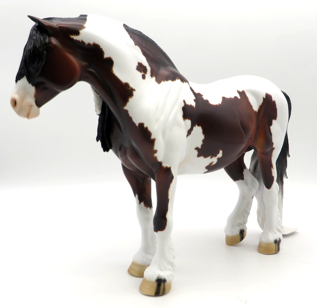 Nadia-OOAK Bay Pinto Heavy Drafter Painted by Carrie Keller 1/10/21