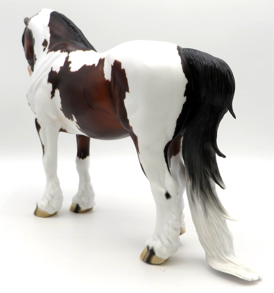 Nadia-OOAK Bay Pinto Heavy Drafter Painted by Carrie Keller 1/10/21