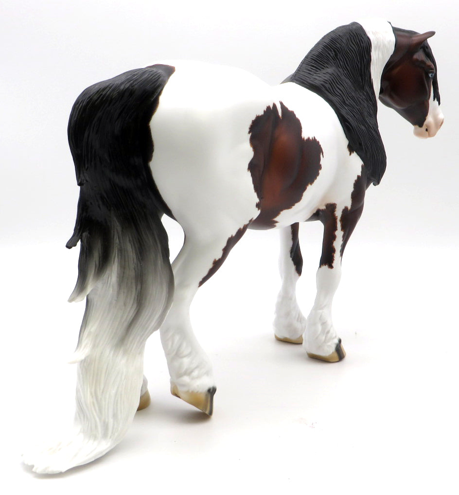 Nadia-OOAK Bay Pinto Heavy Drafter Painted by Carrie Keller 1/10/21