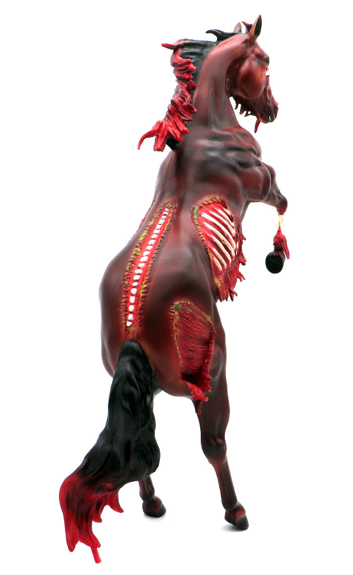 Necroprancer-OOAK Rearing Remington Zombie Painted by Jas MM 21