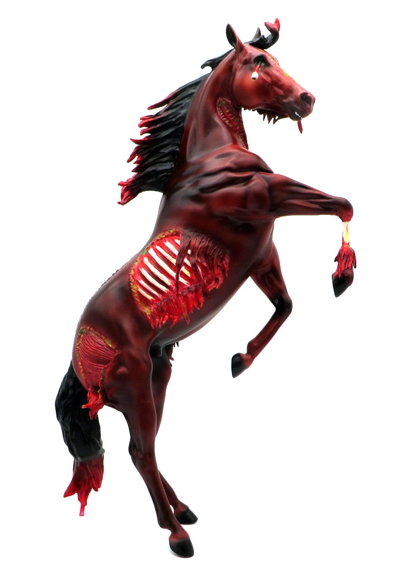 Necroprancer-OOAK Rearing Remington Zombie Painted by Jas MM 21
