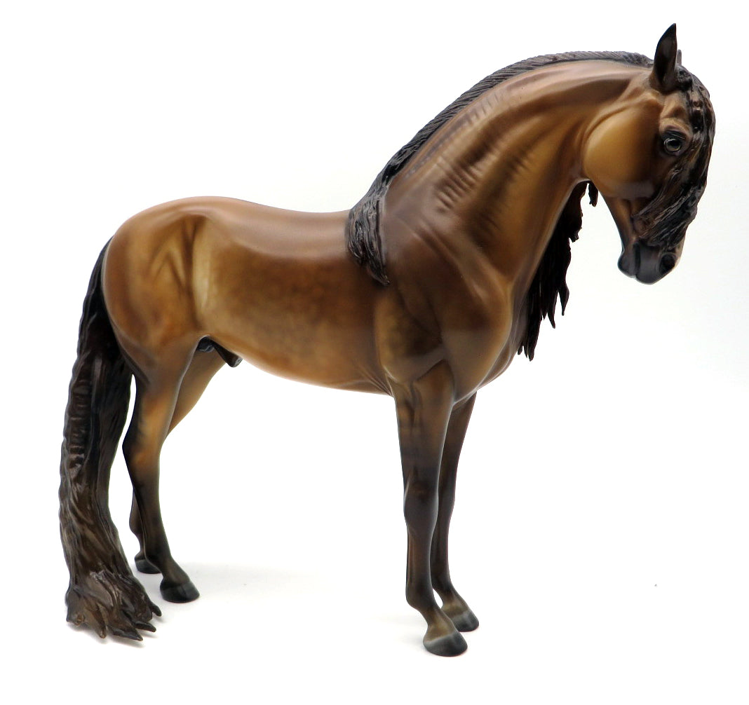 Outlast- OOAK Dapple Buckskin Andalusian Painted by Julie MM 21