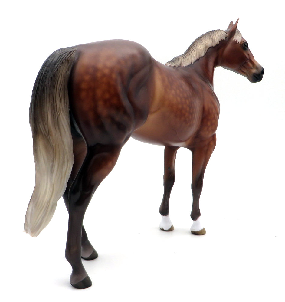 Papa's New Bay-OOAK Dapple Silver Bay ISH Painted by Sheryl Leisure 11/8/21