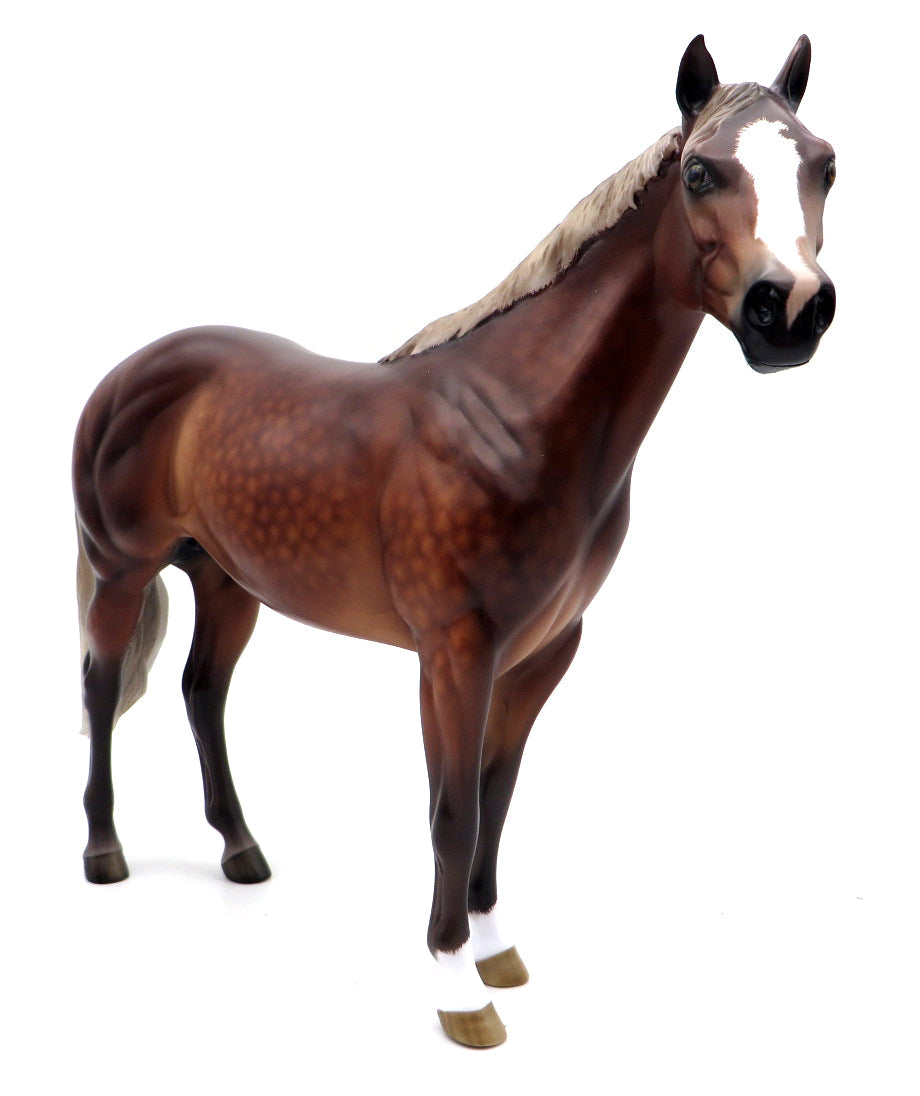 Papa's New Bay-OOAK Dapple Silver Bay ISH Painted by Sheryl Leisure 11/8/21