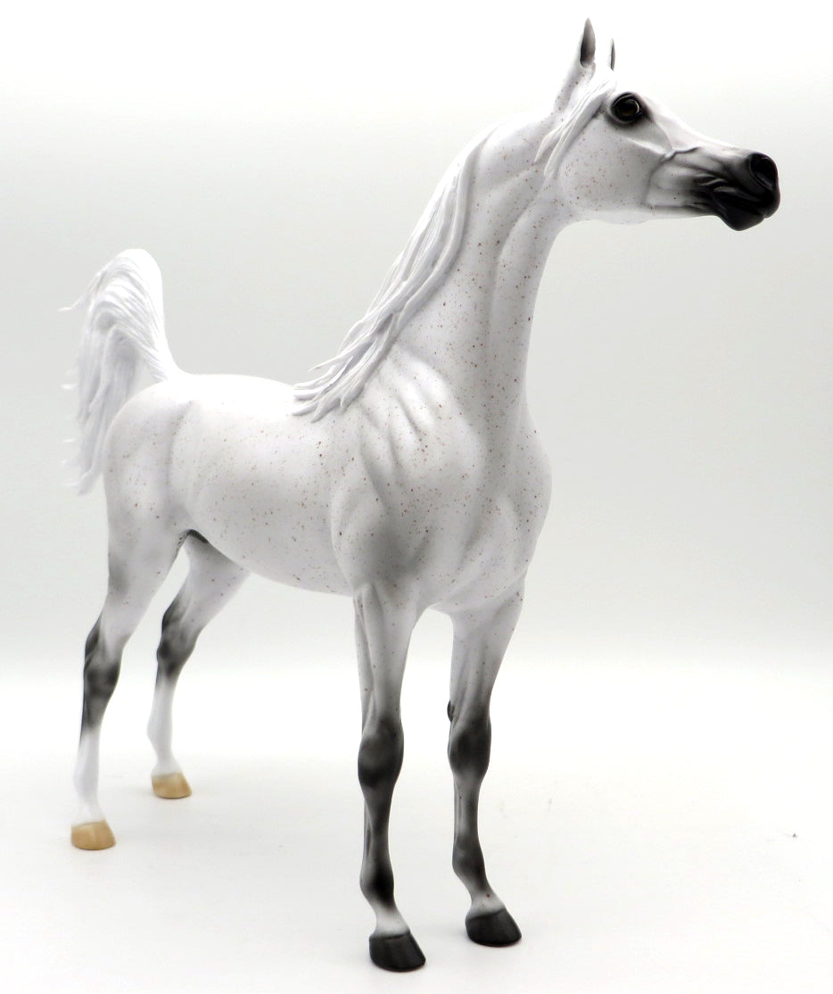 Pazuzu - BEST OFFER - OOAK Fleabitten Gray Arabian by Carrie - MM 2021