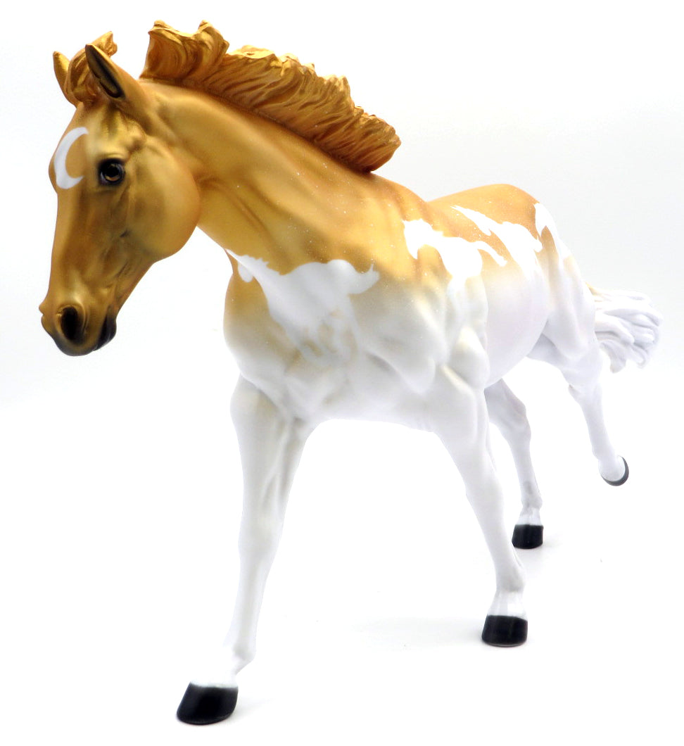 Peace on Earth - OOAK Running Stock Horse Painted by Dawn Quick Holiday Sale 2021