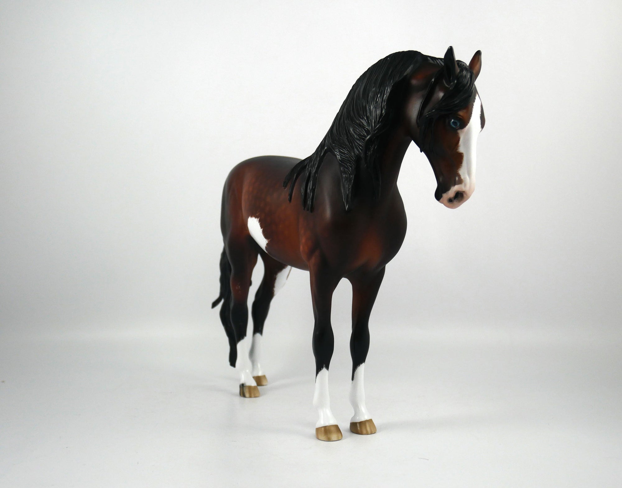 Peregrine-OOAK Dapple Seal Bay Andalusian Painted By Sheryl Leisure 1/8/21