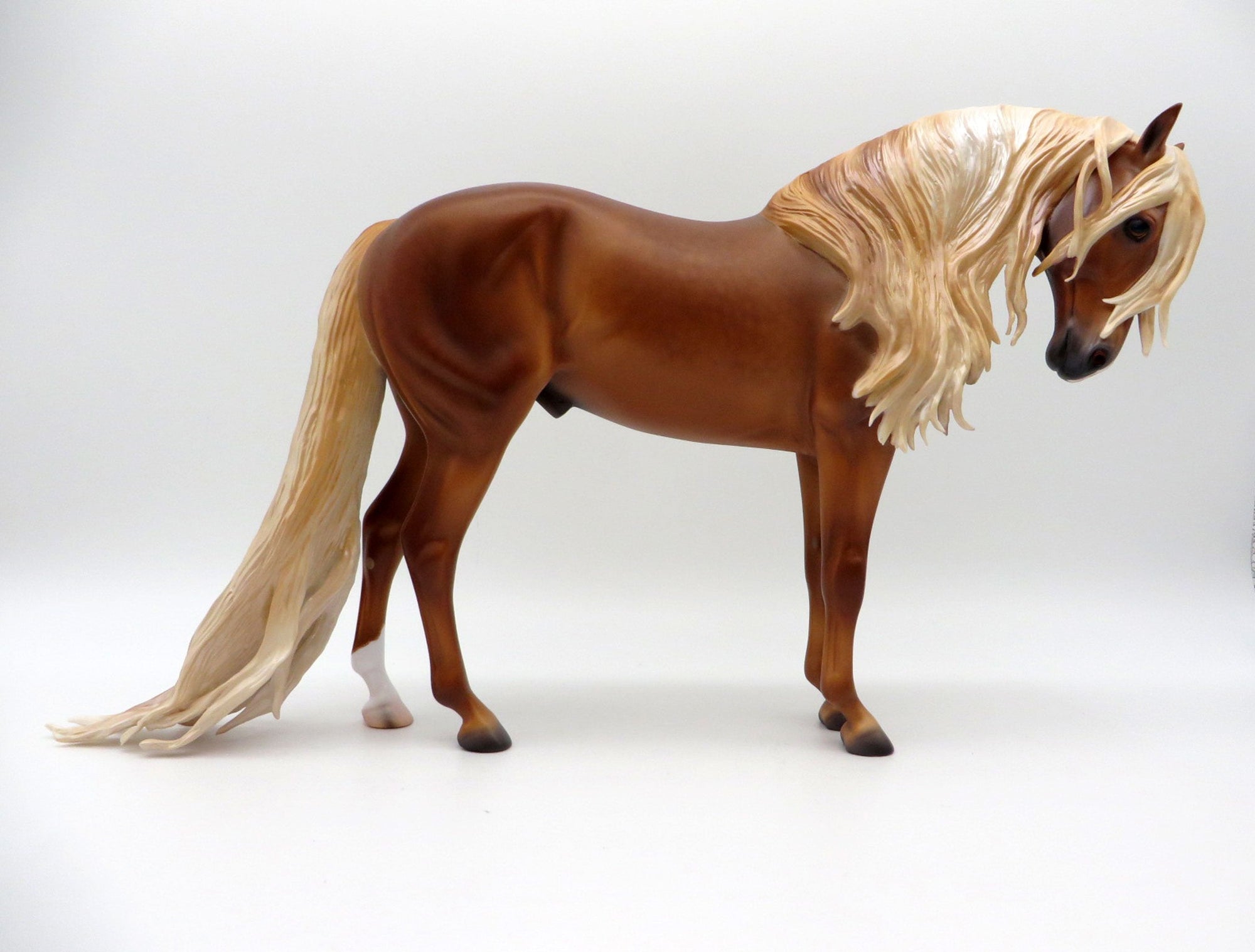 Valhalla - OOAK Flaxen Chestnut Andalusian Painted By Caroline Boydston #1