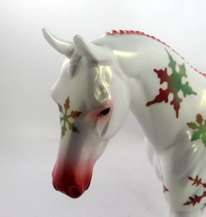 SNOW AND TELL - OOAK SNOWFLAKE DECORATION PONY BY AUDREY DIXON WHS19