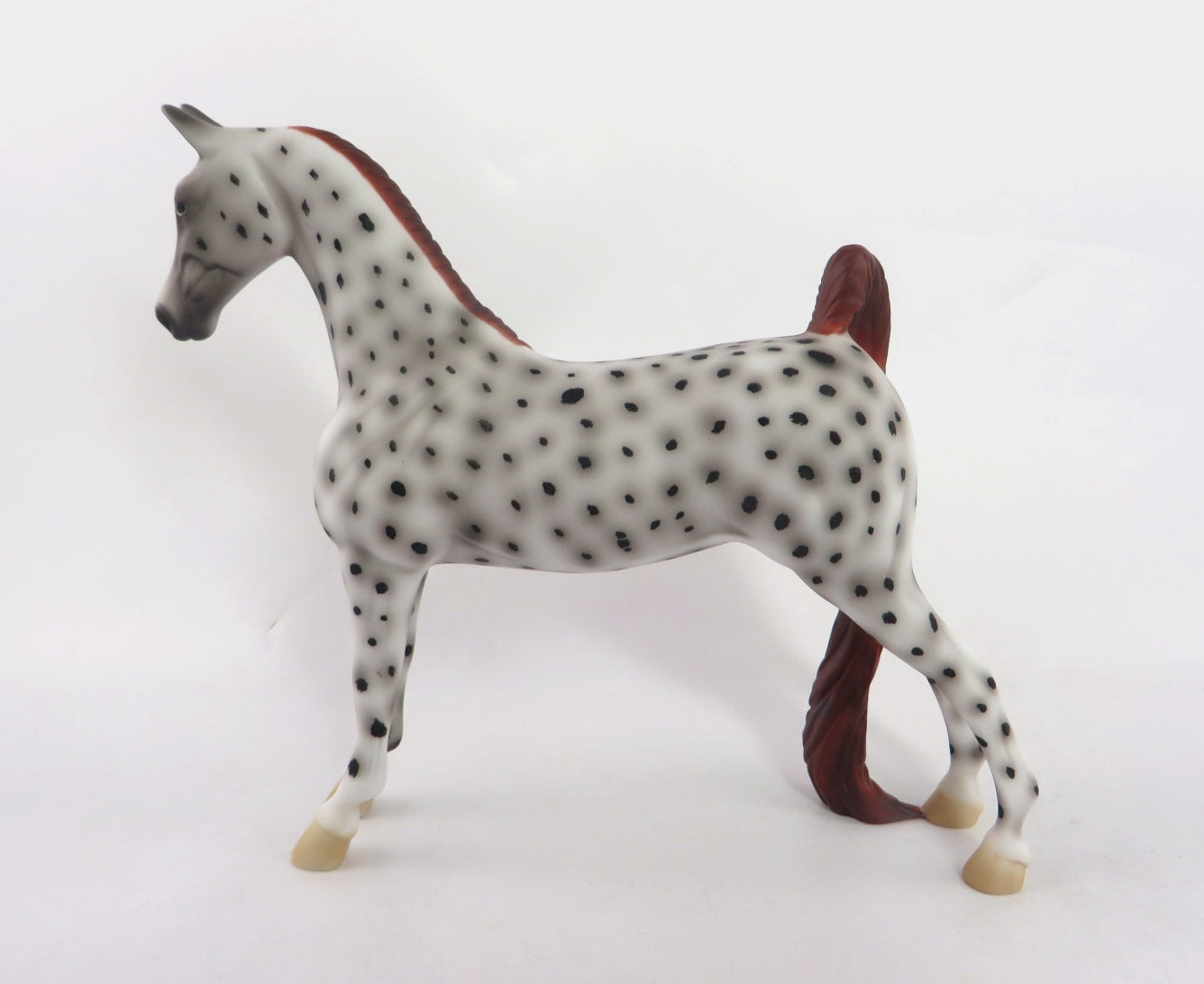 SPICY- OOAK CHESTNUT LEOPARD APPY SADDLEBRED PEBBLE BY AL KATT WHS19