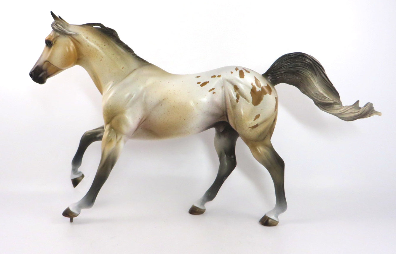 TOUCHDOWN - OOAK VARNISH BUCKSKIN ROAN FQH BY MISSY FOX SB20