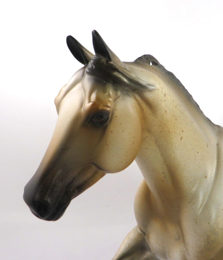 TOUCHDOWN - OOAK VARNISH BUCKSKIN ROAN FQH BY MISSY FOX SB20