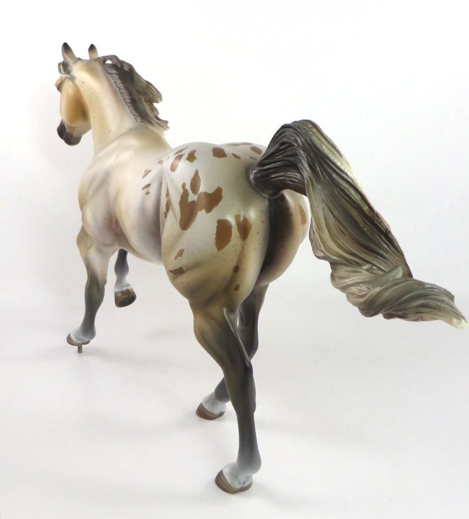 TOUCHDOWN - OOAK VARNISH BUCKSKIN ROAN FQH BY MISSY FOX SB20