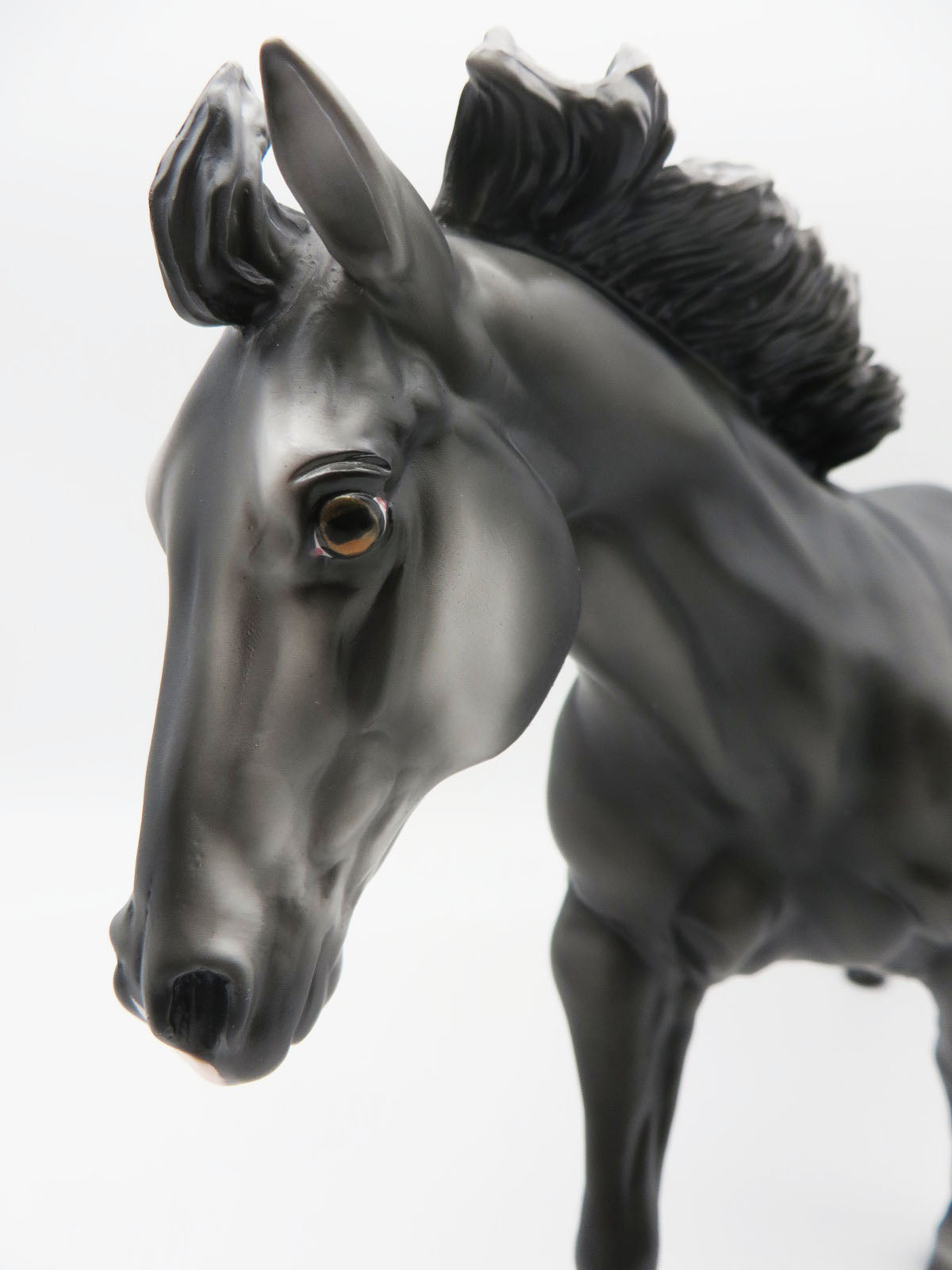 Wispy - LE 3 - Black Going Grey Remington Halloween Decorator Painted By Ashley Palmer - MM22